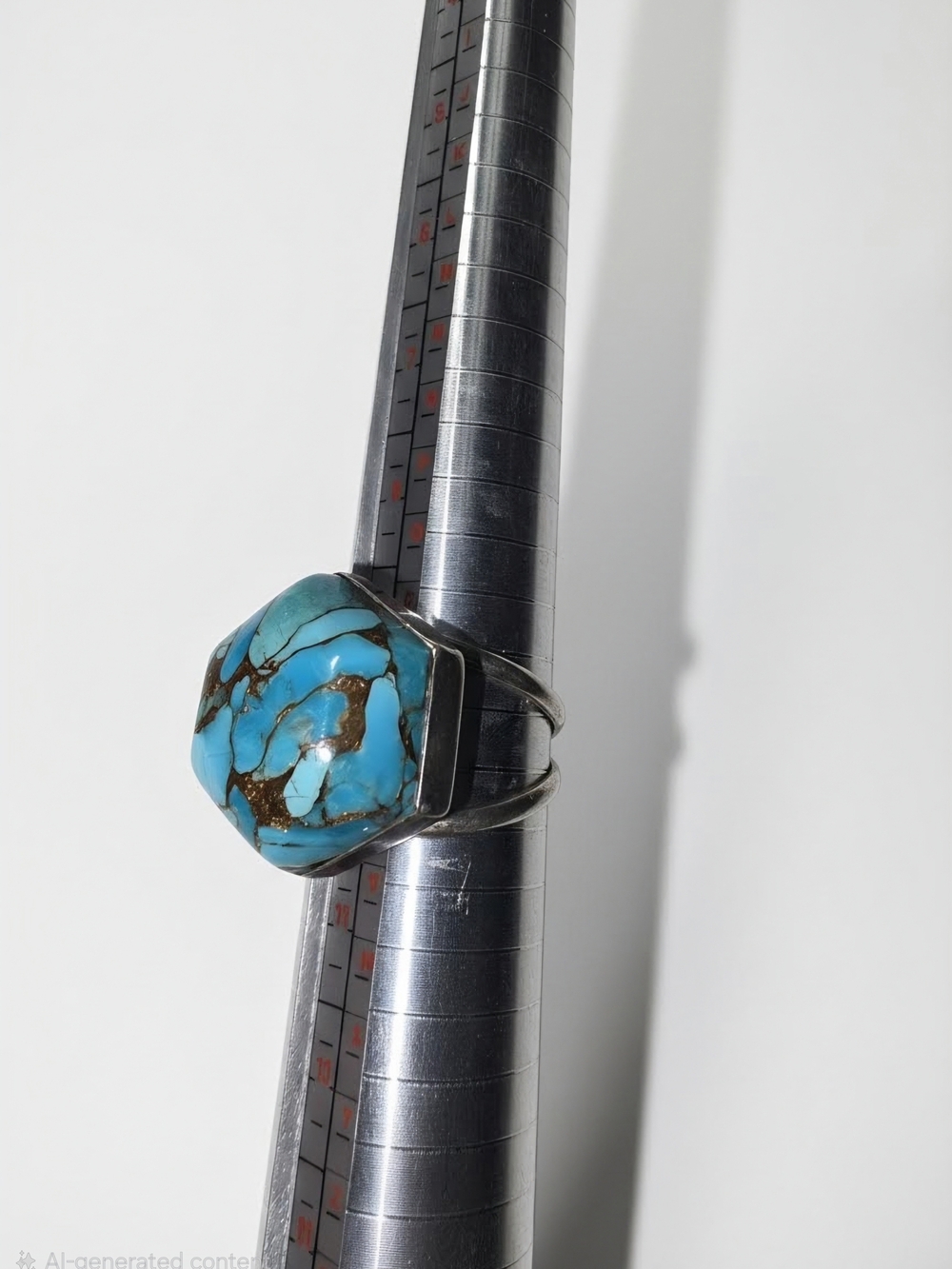 Jay King Turquoise Statement Ring in Blue with .925 Silver Band
